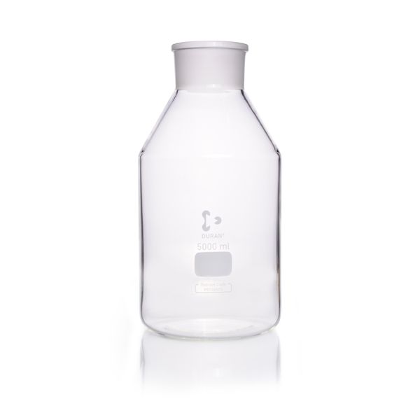 Duran Group Wide neck bottle, clear glass, NS 85/55, 5000 ml, w/o stopper