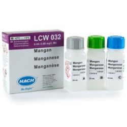 Hach Lange Manganese Pipette test, 50 tests, MR 0.02 - 1 mg/l in 50 mm cuvettes / 1 ... 5 mg/l in 10 mm cuvettes