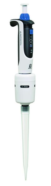 Brand GmbH & Co. KG Ein-Kanal Mikroliterpipette Transferpette S, Variabel, 1000 - 10.000 μl, D-10000, DE-M