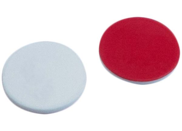 Altmann Analytik Septum, 10 mm Durchmesser, Silicon weiß/PTFE rot, 1,3mm, 1000/PAK