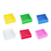 Product Image of KeepIT-100 white Freezing Box, Plastic, for 100 cryogenic vials with internal thread, 10 pc/PAK