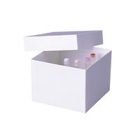 Product Image of ratiolab® Cryo-Boxes, cardboard, plastic coated, white, 133 x 133 x 100 m, 10 pc/PAK