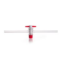 Product Image of DURAN Single way stopcocks, complete with PTFE-key, bore 2,5 mm, NS 12.5, 50 pc/PAK