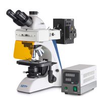 Product Image of OBN 147 Fluorescence Microscope Trinocular, Inf Plan 4/10/20/40/100, WF10x20, 100W HBO (IL)