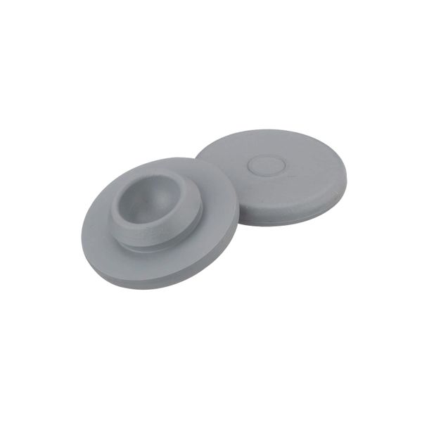 DWK Wheaton 30 mm rubber Snap Plug Caps, bromobutyl/50, grey, 1000 pc/PAK