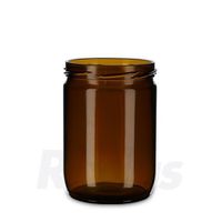 Product Image of Canning Jar, Glass, amber, without Screw Cap, GL 82, 490 ml, 118 mm, Ø ext.: 81,4 mm, 1568 pc/PAK