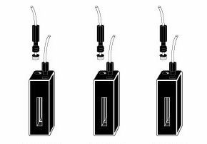 Starna GmbH 584.4/Q/0.2/Z8.5 - Durchflussküvette, für Tablettenauflösung, geringe Schichtdicke, breite Öffnung, M6 verschraubte Verbindung