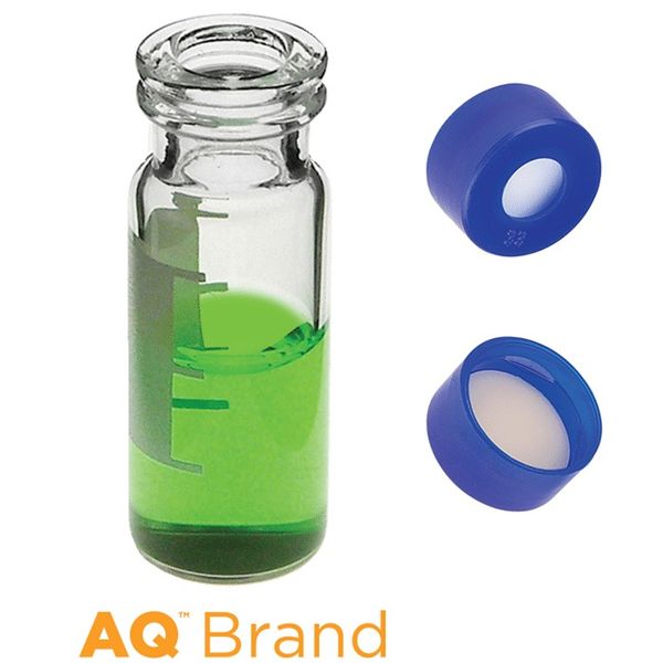 Microsolv EPP Vial clear, 2 ml, Snap Cap blue with Sil/PTFE Septa, Write-on Patch, 100 pc/PAK