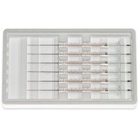 Product Image of 10 µl, Modell 701 N Agilent Spritze, 23s-26s Gauge, 43 mm, point style AS, 6 St/Pkg, max. Druck 2000 psig (137.9 bar), max. Temperatur 50°C/122°F