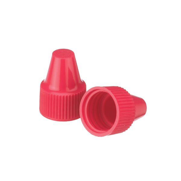 DWK Wheaton Red PP cap, for dropper bottle tip 13 mm and 6 ml dropper bottles, size 13-425, 1000 pc/PAK
