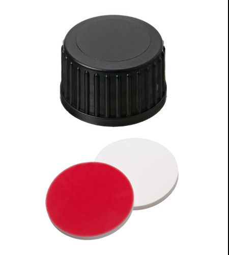 Altmann Analytik ND18 PP screw cap, black, closed 1,5mm 10x100/pac, 10 x 100 pc