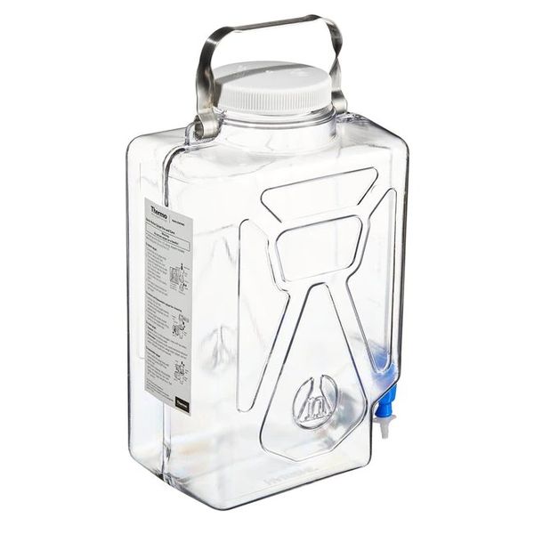 Nalgene Thermo Scientific Abklärkanister/PC grad. 9 l ohne Griff mit Ablaßhahn+PP-Schraubverschluss
