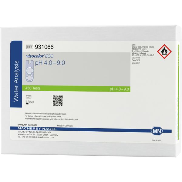 Macherey-Nagel Visocolor ECO Testbesteck pH 4,0-9,0 für 400 Bestimmungen