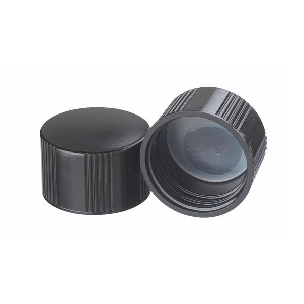 DWK Wheaton PF-Schraubkappe, schwarz, mit PE-Einlage, Größe 33-430, 200 St/Pkg