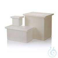 Product Image of Tank, LLDPE, Heavy-Duty, rechteckig, mit Deckel, 8 Liter