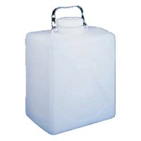 Product Image of Jerrycan, HDPE, rectangular, white, graduated, 20 L, 318 x 219 x 381 mm, with 100-415 screw cap