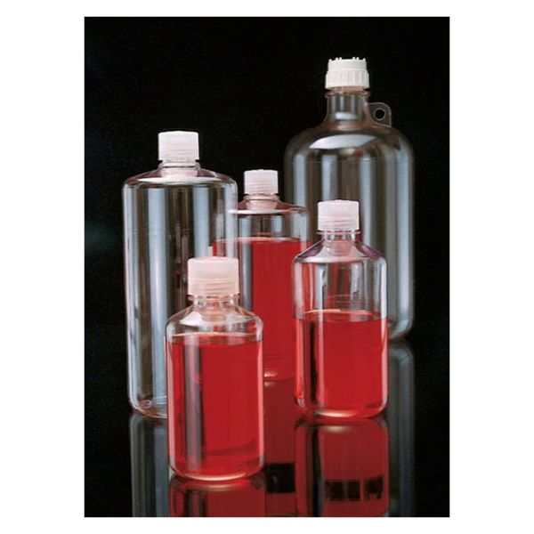 Nalgene Thermo Scientific Enghalsflasche/PC (transp.) 1,0 l mit PP-Schraubverschluss D. 38 mm, 4 St/Pkg