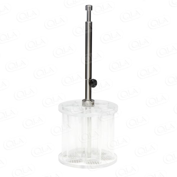 QLA Disintegration Basket Assembly (QLA Standard Design) with 3 Glass Tubes (38mm) and 10 Mesh SS Screens for Erweka ZT22x and ZT32x Testers